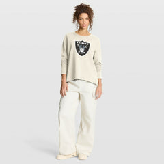 Las Vegas Raiders Women's Dove Legacy Long Sleeve T-Shirt - Cream - Fanatics