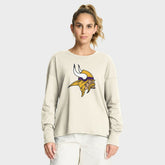Minnesota Vikings Women's Dove Legacy Long Sleeve T-Shirt - Cream - Fanatics