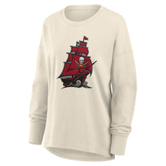 Tampa Bay Buccaneers Women's Dove Legacy Long Sleeve T-Shirt - Cream - Fanatics