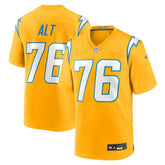 Joe Alt Los Angeles Chargers Alternate Charger Power Game Player Jersey - Gold - Nike