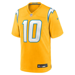 Justin Herbert Los Angeles Chargers Alternate Charger Power Game Player Jersey - Gold - Nike
