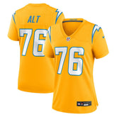 Joe Alt Los Angeles Chargers Women's Alternate Charger Power Game Jersey - Gold - Nike
