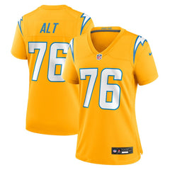 Joe Alt Los Angeles Chargers Women's Alternate Charger Power Game Jersey - Gold - Nike