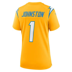 Quentin Johnston Los Angeles Chargers Women's Alternate Charger Power Game Jersey - Gold - Nike