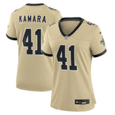 Alvin Kamara New Orleans Saints Women's Gameday Golds Alternate Game Player Jersey - Gold - Nike