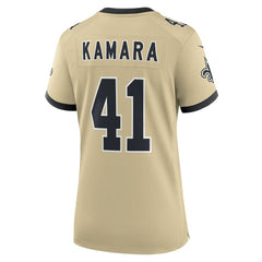 Alvin Kamara New Orleans Saints Women's Gameday Golds Alternate Game Player Jersey - Gold - Nike