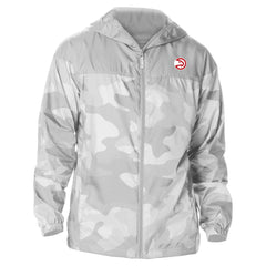 Columbia Atlanta Hawks Camo Flash Challenger Windbreaker Full-Zip Jacket Gray