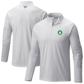 Columbia Boston Celtics Terminal Tackle Raglan Omni-Shade Quarter-Zip Jacket White