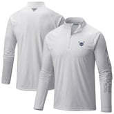 Columbia Charlotte Hornets Terminal Tackle Raglan Omni-Shade Quarter-Zip Jacket White