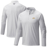 Columbia Cleveland Cavaliers Terminal Tackle Raglan Omni-Shade Quarter-Zip Jacket White