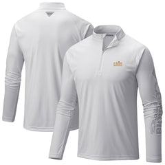 Columbia Cleveland Cavaliers Terminal Tackle Raglan Omni-Shade Quarter-Zip Jacket White