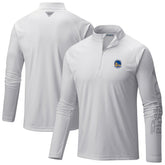 Columbia Golden State Warriors Terminal Tackle Raglan Omni-Shade Quarter-Zip Jacket White