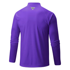 Columbia Sacramento Kings Terminal Tackle Raglan Omni-Shade Quarter-Zip Jacket Purple