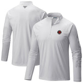 Columbia Toronto Raptors Terminal Tackle Raglan Omni-Shade Quarter-Zip Jacket White