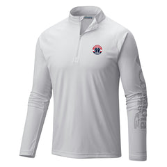 Columbia Washington Wizards Terminal Tackle Raglan Omni-Shade Quarter-Zip Jacket White