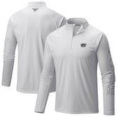 Columbia Brooklyn Nets Terminal Tackle Raglan Omni-Shade Quarter-Zip Jacket White