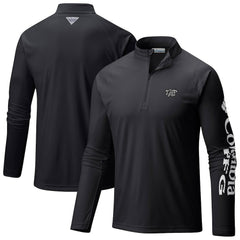 Columbia Brooklyn Nets Terminal Tackle Raglan Omni-Shade Quarter-Zip Jacket Black