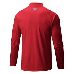 Columbia Chicago Bulls Terminal Tackle Raglan Omni-Shade Quarter-Zip Jacket Red