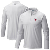 Columbia Chicago Bulls Terminal Tackle Raglan Omni-Shade Quarter-Zip Jacket White