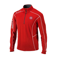 Columbia Detroit Pistons Omni-Wick Shotgun Quarter-Zip Pullover Red