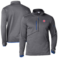 Columbia Detroit Pistons Park View Half-Zip Top Gray