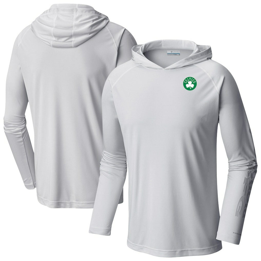 Columbia Boston Celtics Terminal Tackle Long Sleeve Hoodie T-Shirt White