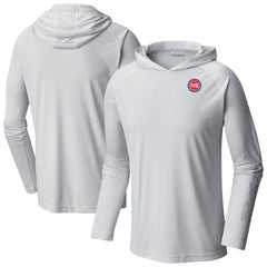 Columbia Detroit Pistons Terminal Tackle Long Sleeve Hoodie T-Shirt White