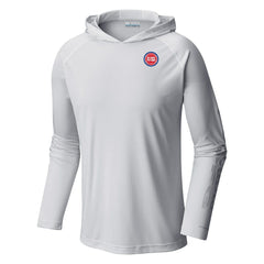 Columbia Detroit Pistons Terminal Tackle Long Sleeve Hoodie T-Shirt White