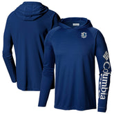 Columbia Dallas Mavericks Terminal Tackle Long Sleeve Hoodie T-Shirt Navy