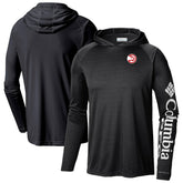 Columbia Atlanta Hawks Terminal Tackle Long Sleeve Hoodie T-Shirt Black