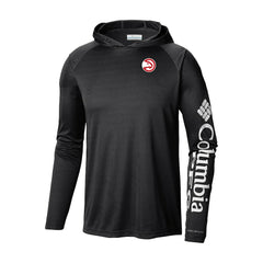 Columbia Atlanta Hawks Terminal Tackle Long Sleeve Hoodie T-Shirt Black