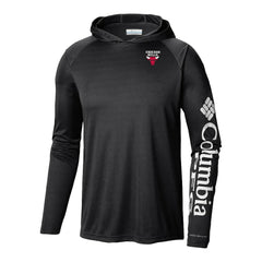 Columbia Chicago Bulls Terminal Tackle Long Sleeve Hoodie T-Shirt Black