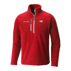 Columbia Detroit Pistons Fast Trek III Half-Zip Fleece Pullover Red