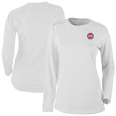 Columbia Detroit Pistons Women's Omni-Wick Shotgun Pullover Top White