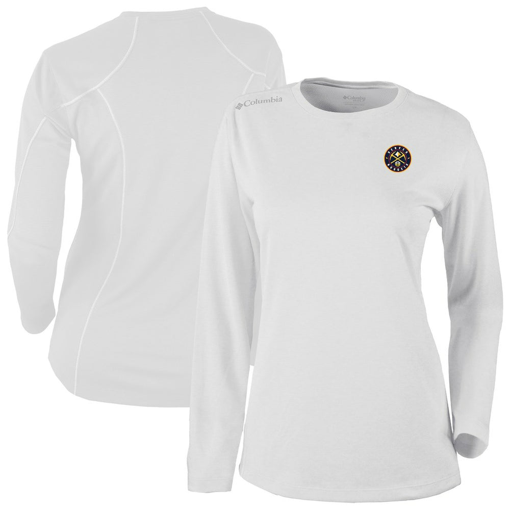 Columbia Denver Nuggets Women's Omni-Wick Shotgun Pullover Top White
