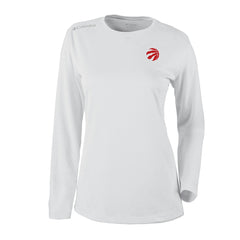 Columbia Toronto Raptors Women's Omni-Wick Shotgun Pullover Top White