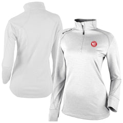 Columbia Atlanta Hawks Women's Omni-Wick Shotgun 2.0 Quarter-Zip Pullover Top White