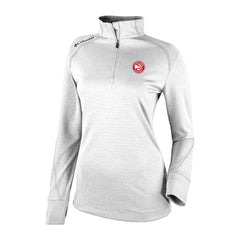 Columbia Atlanta Hawks Women's Omni-Wick Shotgun 2.0 Quarter-Zip Pullover Top White