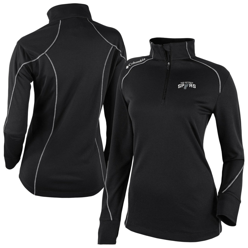 Columbia San Antonio Spurs Women's Omni-Wick Shotgun 2.0 Quarter-Zip Pullover Top Black