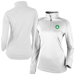 Columbia Boston Celtics Women's Omni-Wick Shotgun 2.0 Quarter-Zip Pullover Top White