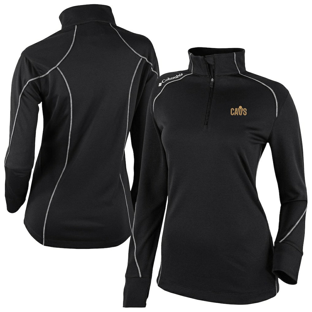 Columbia Cleveland Cavaliers Women's Omni-Wick Shotgun 2.0 Quarter-Zip Pullover Top Black
