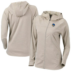 Columbia Golden State Warriors Women's Omni-Wick Half Shot Full-Zip Hooded Jacket Tan