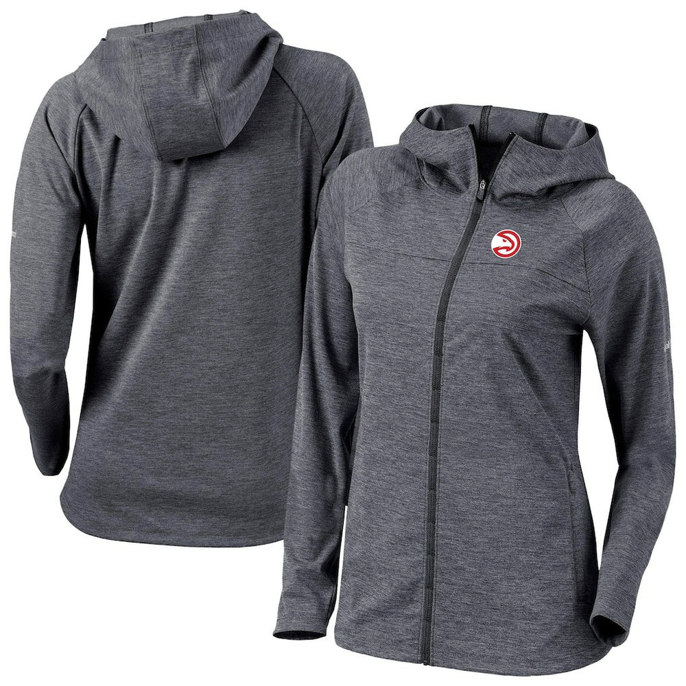 Columbia Atlanta Hawks Women's Omni-Wick Half Shot Full-Zip Hooded Jacket Black