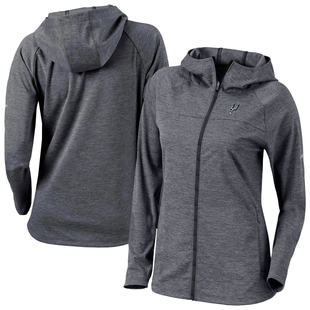 Columbia San Antonio Spurs Women's Omni-Wick Half Shot Full-Zip Hooded Jacket Black