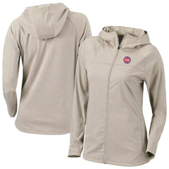 Columbia Detroit Pistons Women's Omni-Wick Half Shot Full-Zip Hooded Jacket Tan