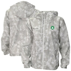 Columbia Boston Celtics Women's Flash Challenger II Omni-Shade Full-Zip Windbreaker Jacket Gray