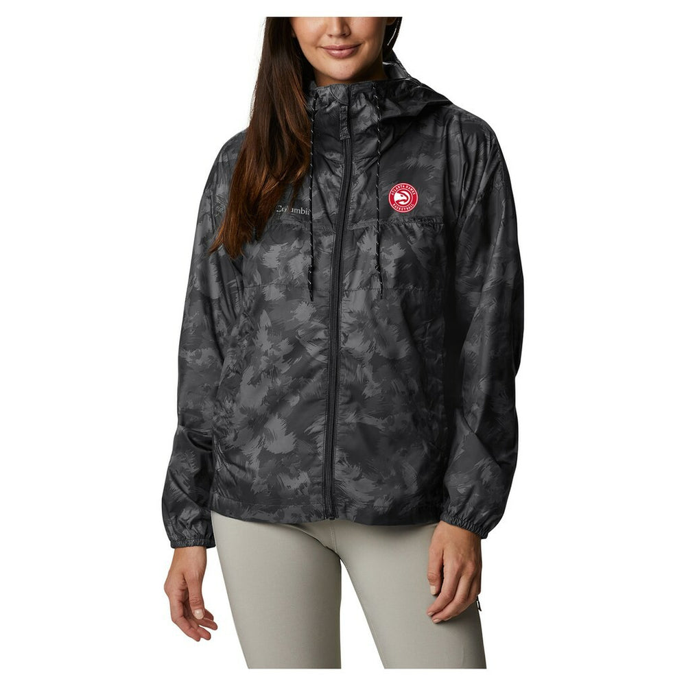 Columbia Atlanta Hawks Women's Flash Challenger II Omni-Shade Full-Zip Windbreaker Jacket Black
