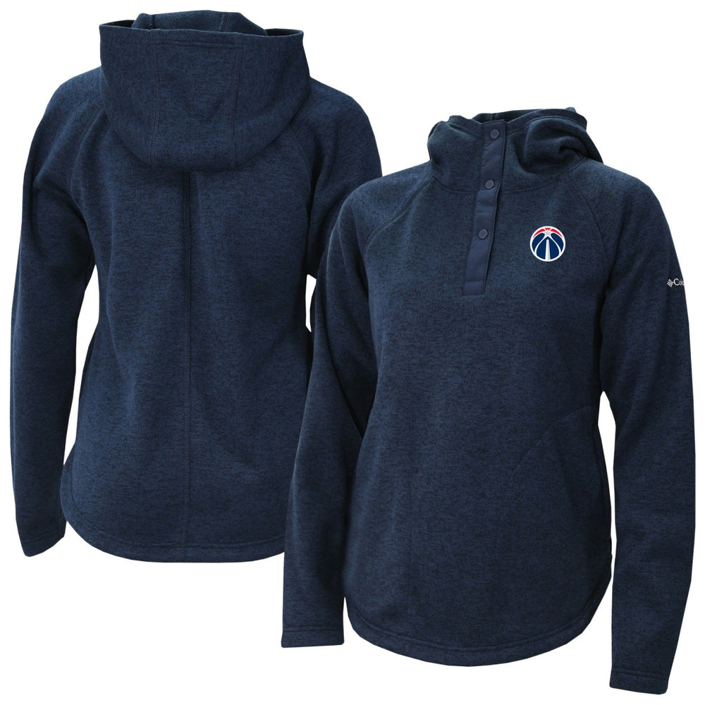 Columbia Washington Wizards Women's Sweater Weather Quarter-Snap Hoodie Navy