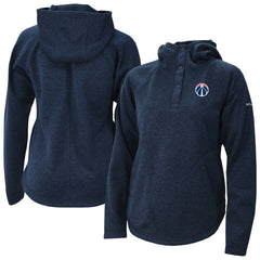 Columbia Washington Wizards Women's Sweater Weather Quarter-Snap Hoodie Navy