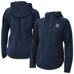 Columbia Dallas Mavericks Women's Sweater Weather Quarter-Snap Hoodie Navy